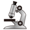 Microscope emoji on Emojidex